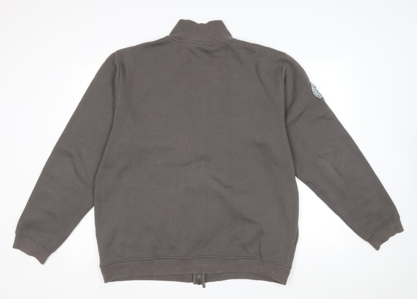 Billabong Mens Grey Polyester Full Zip Sweatshirt Size L