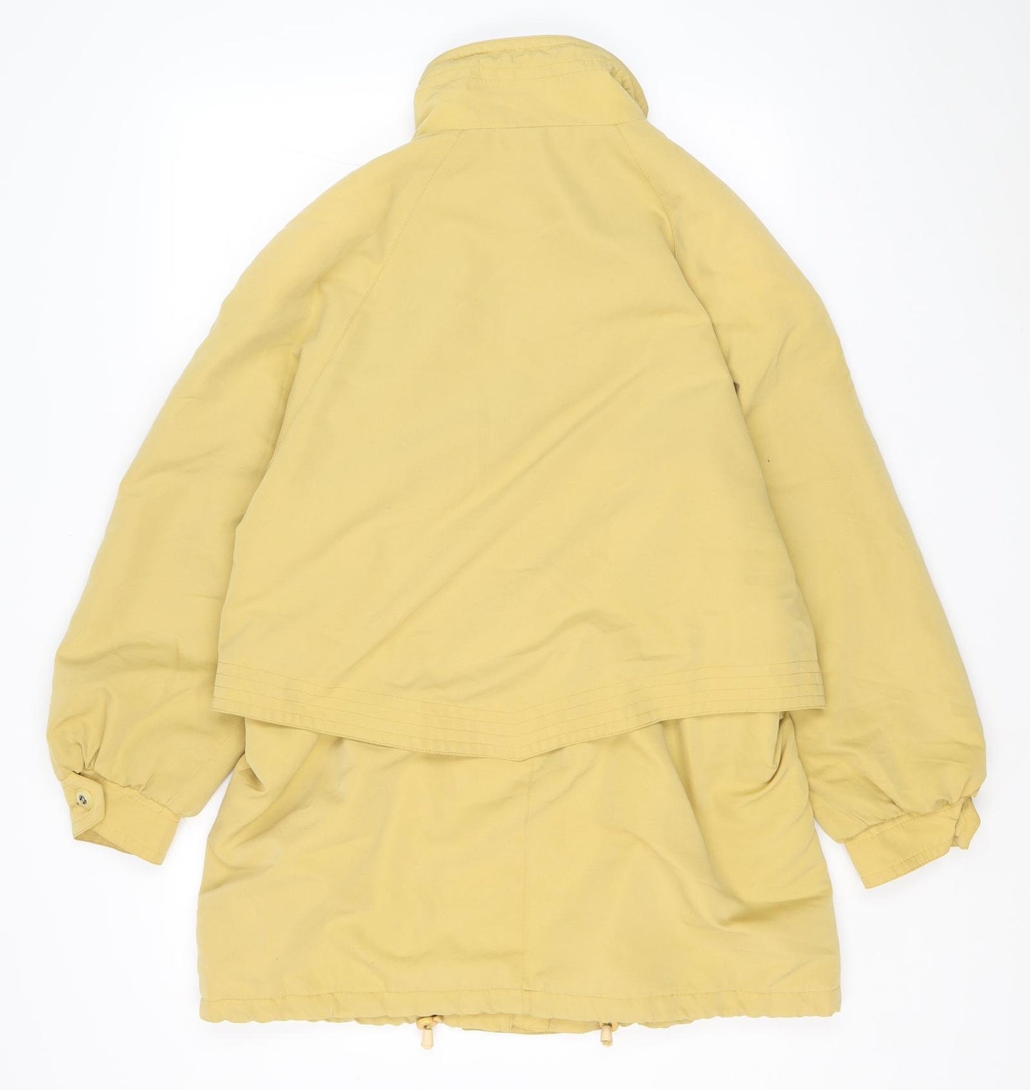 Dannimac Womens Yellow Rain Coat Coat Size M Zip