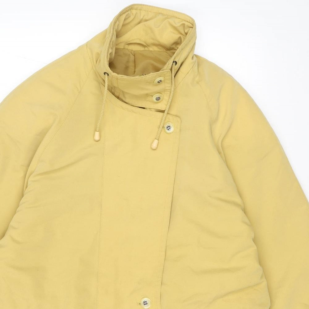 Dannimac Womens Yellow Rain Coat Coat Size M Zip