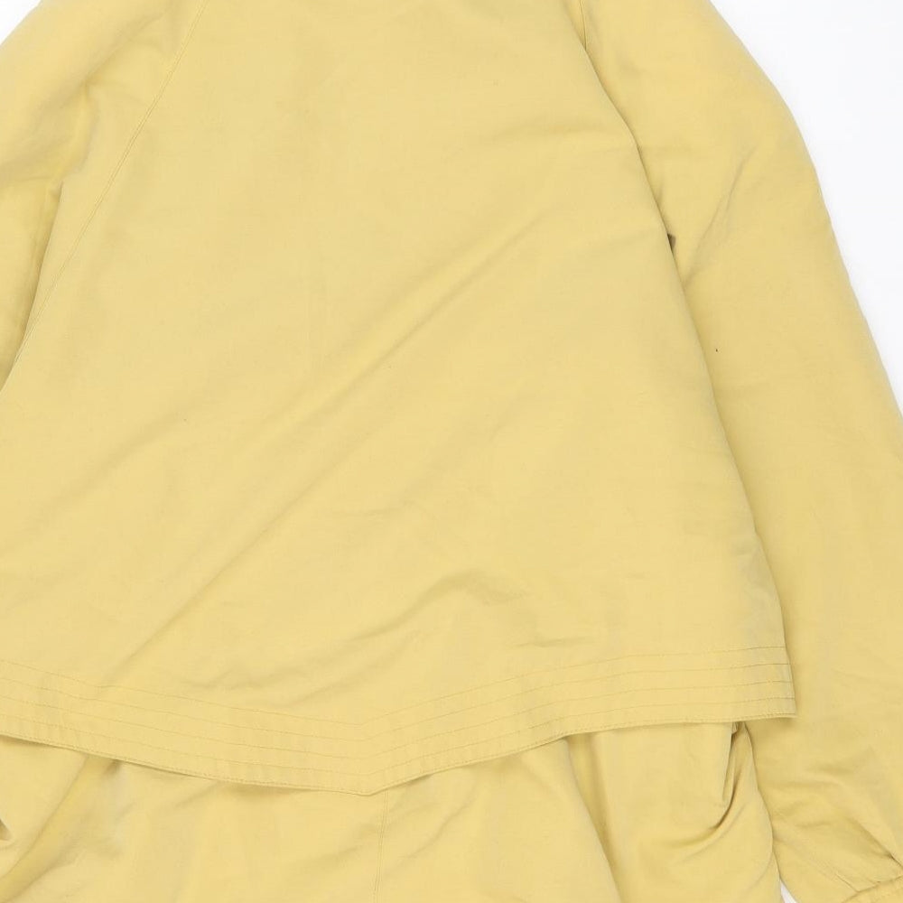 Dannimac Womens Yellow Rain Coat Coat Size M Zip