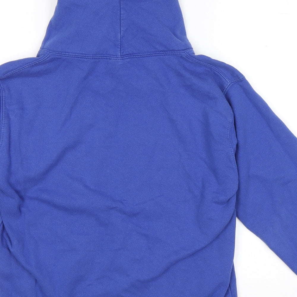 Awdis Boys Blue Cotton Pullover Hoodie Size 12-13 Years Pullover - Gaming Mode Activated
