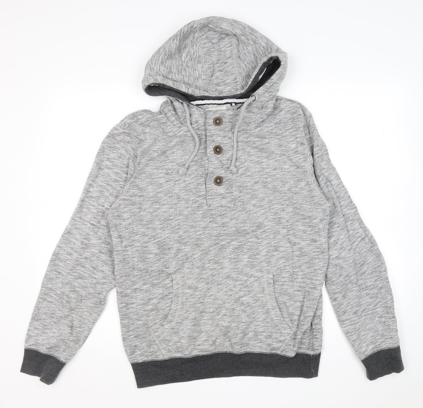Cedar Wood Estate Mens Grey Cotton Pullover Hoodie Size M
