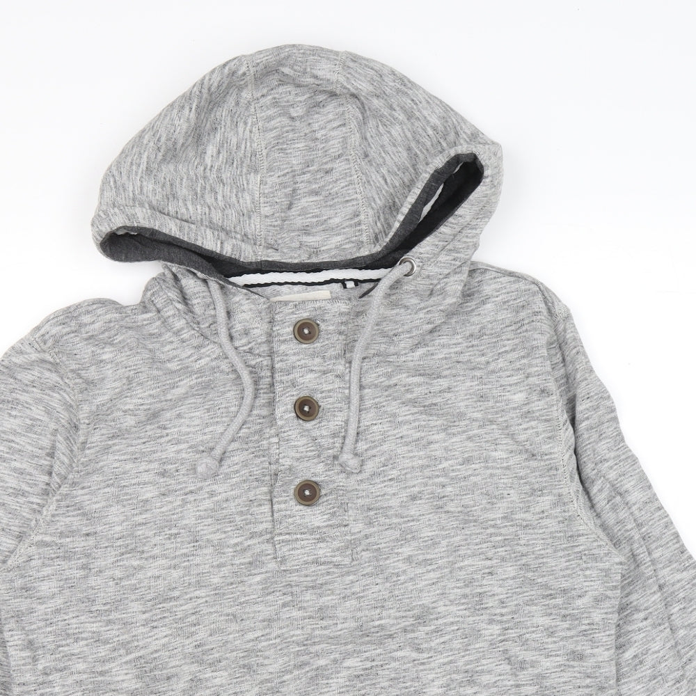 Cedar Wood Estate Mens Grey Cotton Pullover Hoodie Size M