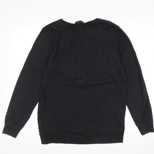 Dorothy Perkins Womens Black Cotton Pullover Sweatshirt Size 12 Pullover - Paisley