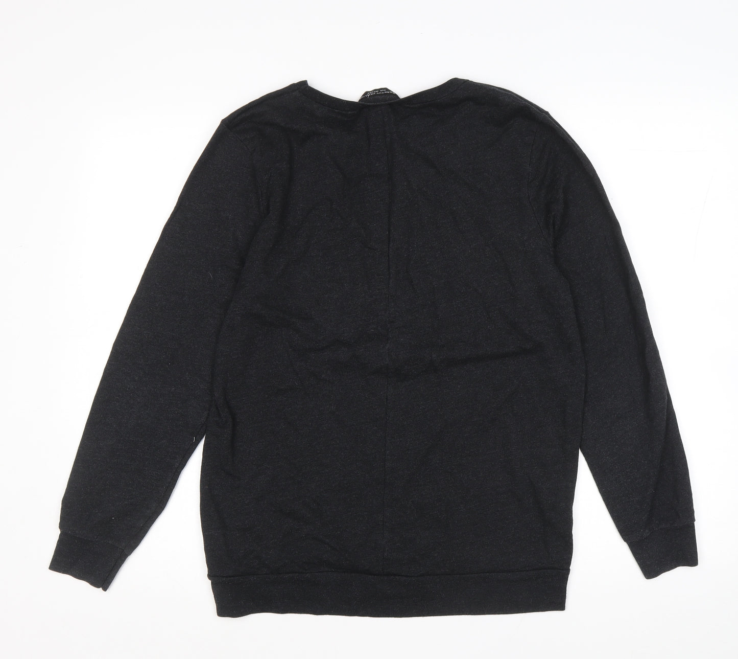 Dorothy Perkins Womens Black Cotton Pullover Sweatshirt Size 12 Pullover - Paisley