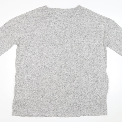 Capsule Womens Grey Boat Neck Viscose Pullover Jumper Size 20