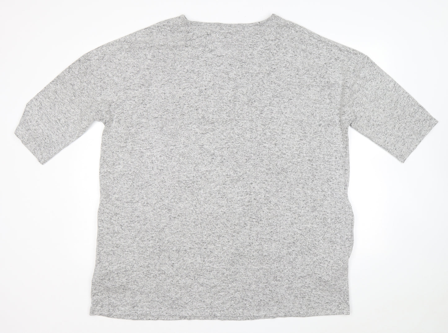 Capsule Womens Grey Boat Neck Viscose Pullover Jumper Size 20