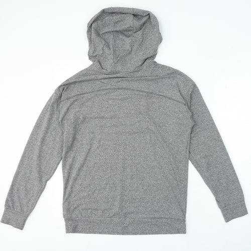 F&F Womens Grey Viscose Pullover Hoodie Size S