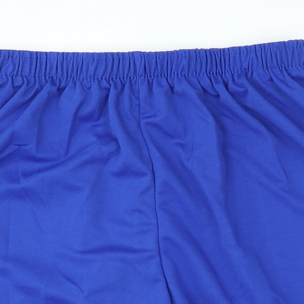 Nike Boys Blue Polyester Sweat Shorts Size 13-14 Years Regular - Greece football