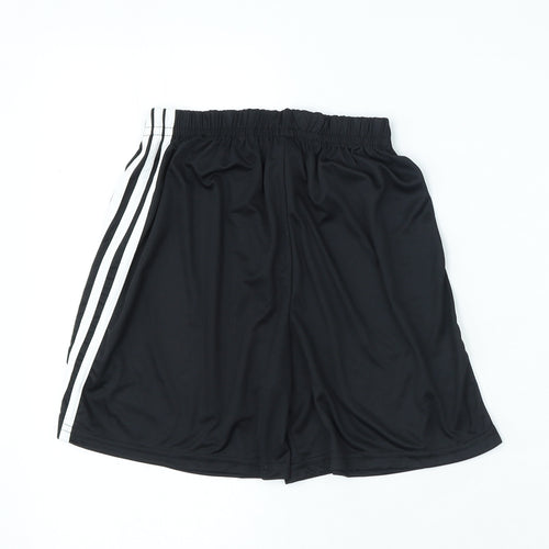 adidas Boys Black Polyester Sweat Shorts Size 13 Years Regular - German Football