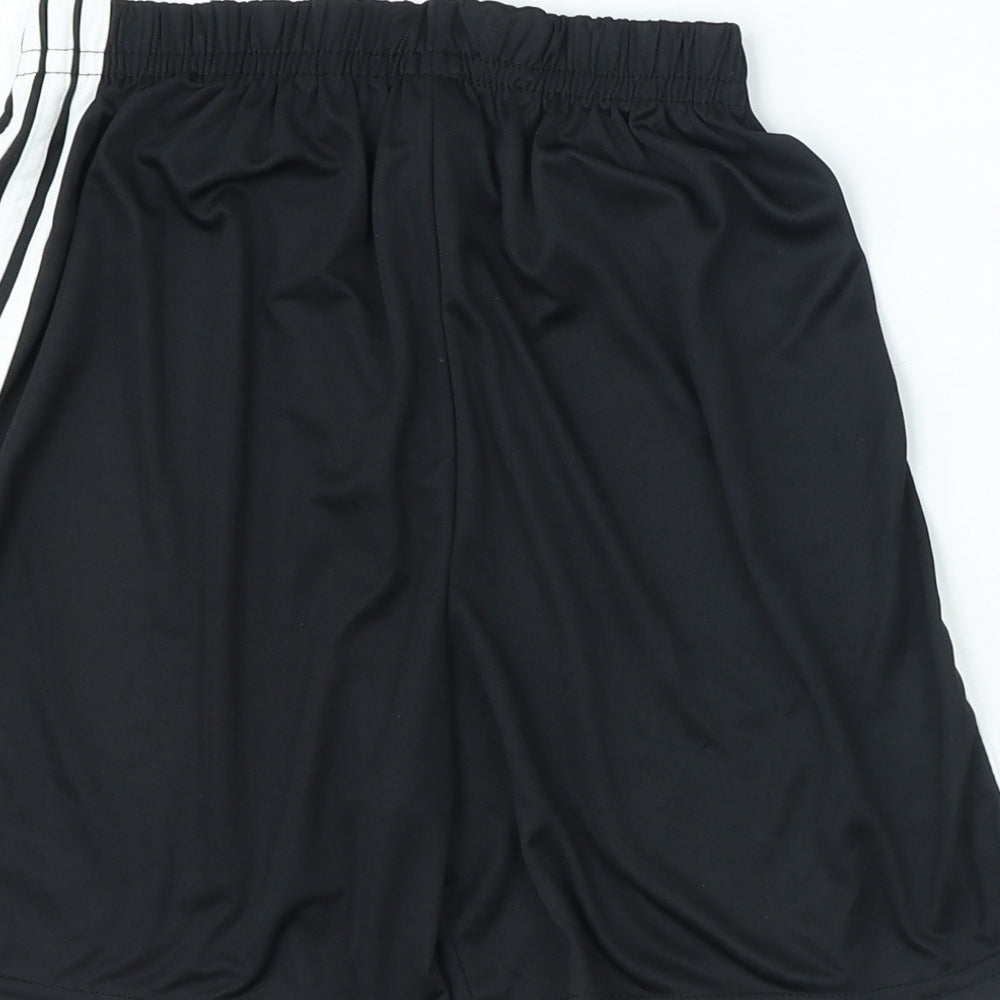 adidas Boys Black Polyester Sweat Shorts Size 13 Years Regular - German Football