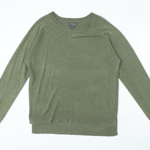 Primark Womens Green Round Neck Polyester Pullover Jumper Size L