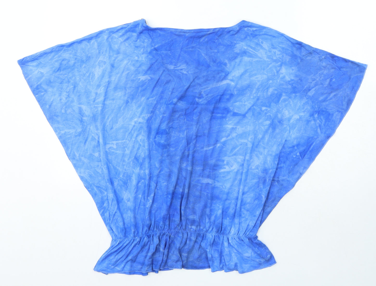 TU Womens Blue Viscose Jersey T-Shirt Size 8 Round Neck