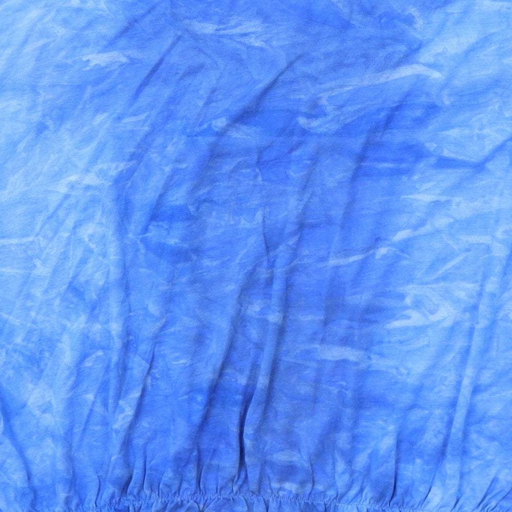 TU Womens Blue Viscose Jersey T-Shirt Size 8 Round Neck
