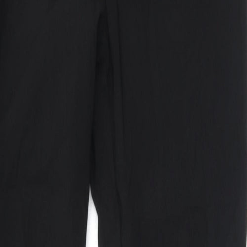 New Look Womens Black Polyamide Trousers Size 10 L29.5 in Regular Zip