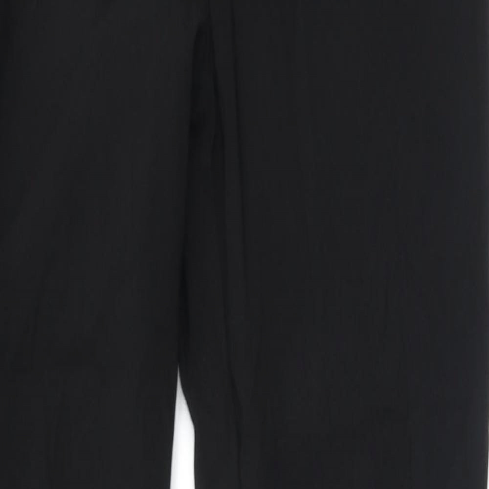 New Look Womens Black Polyamide Trousers Size 10 L29.5 in Regular Zip