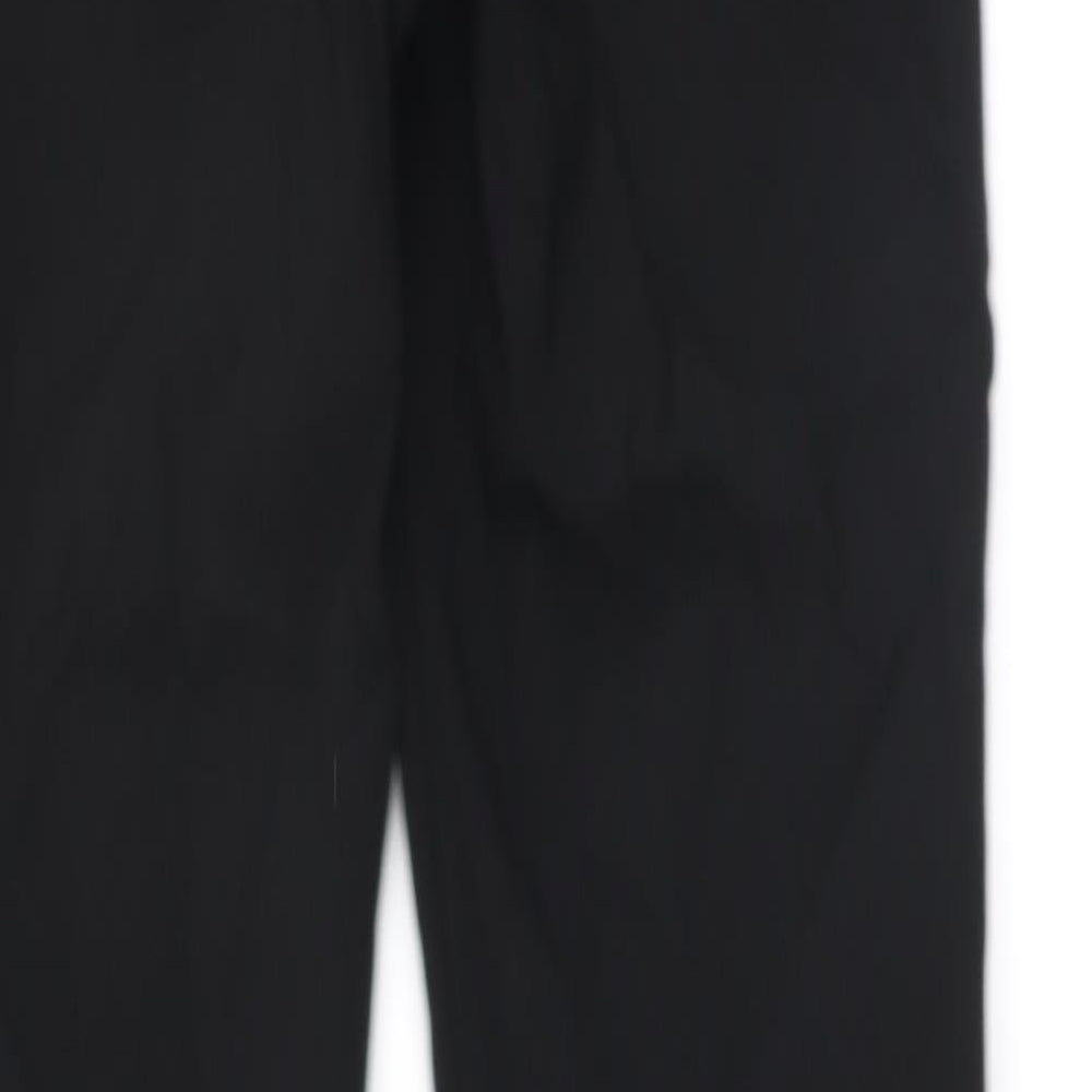 New Look Womens Black Polyamide Trousers Size 10 L29.5 in Regular Zip