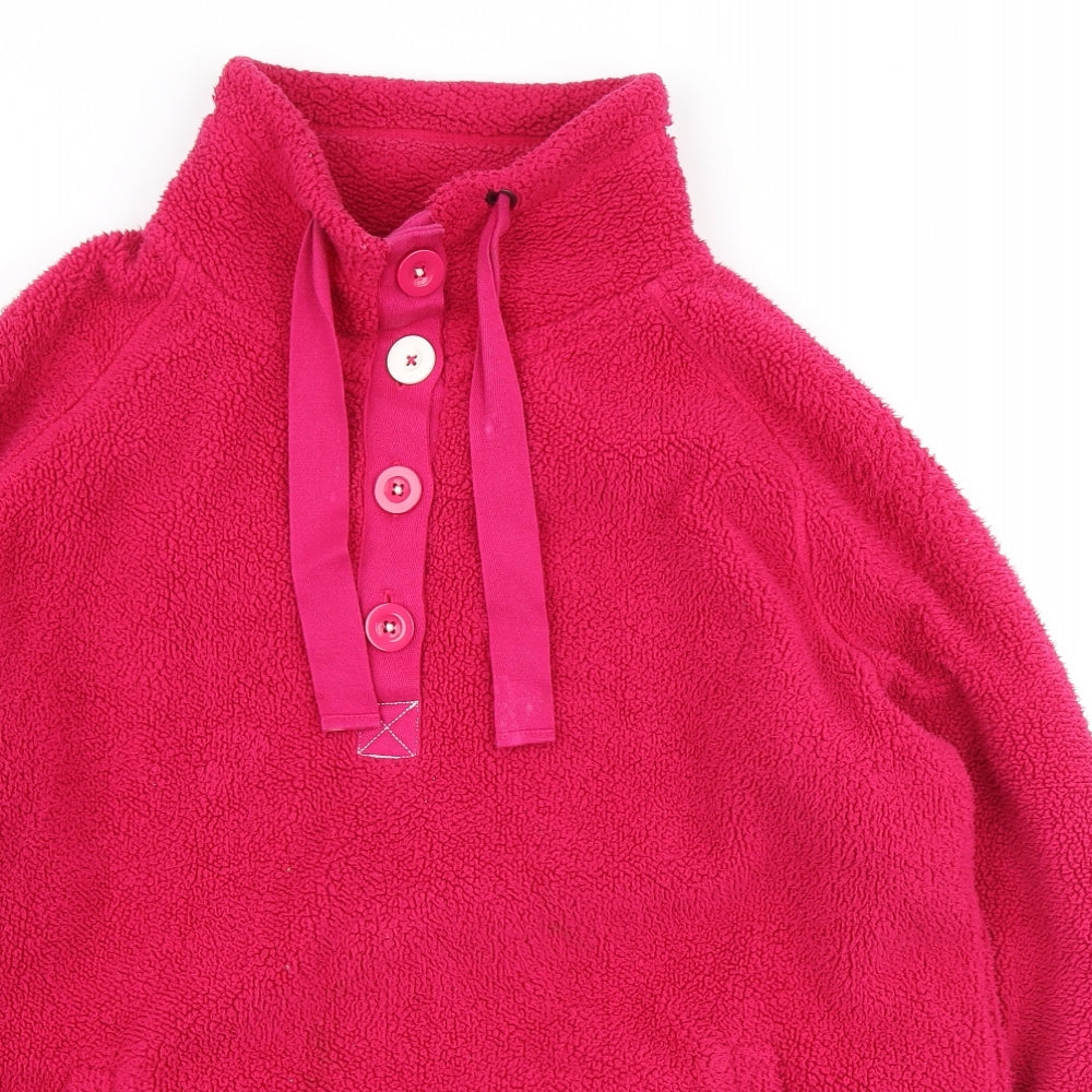 TU Womens Pink Polyester Pullover Sweatshirt Size 20 Button