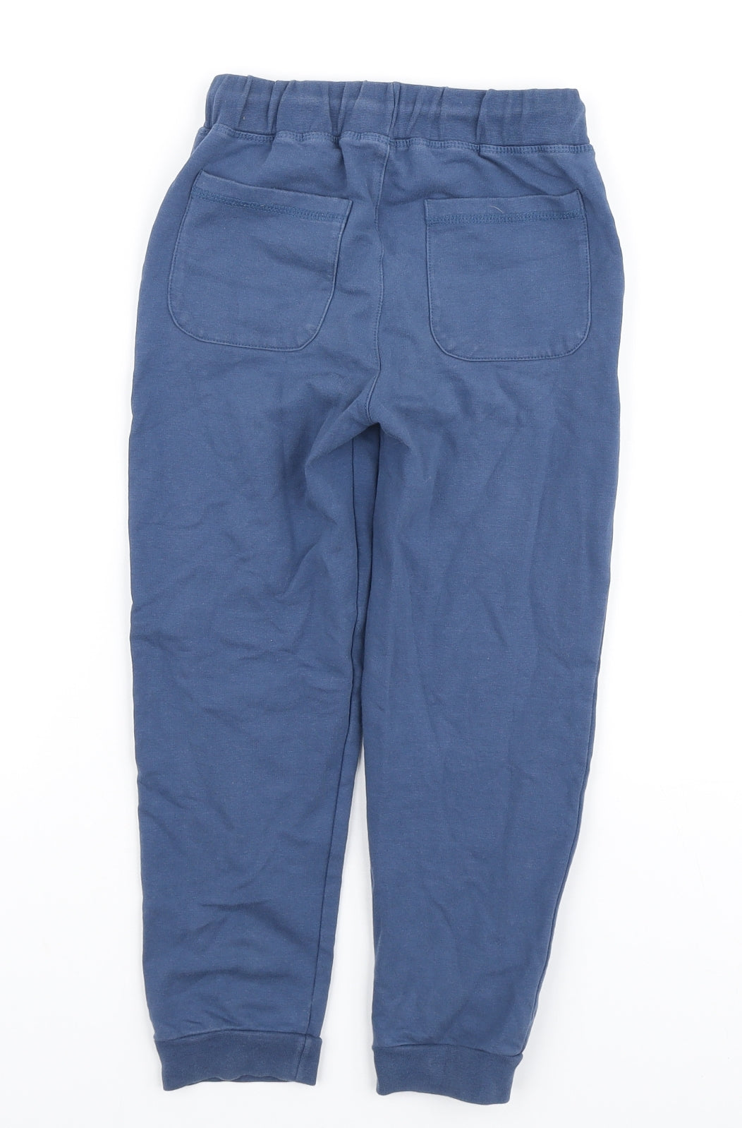 Mitch & Son Boys Blue Cotton Jogger Trousers Size 6 Years Regular Drawstring