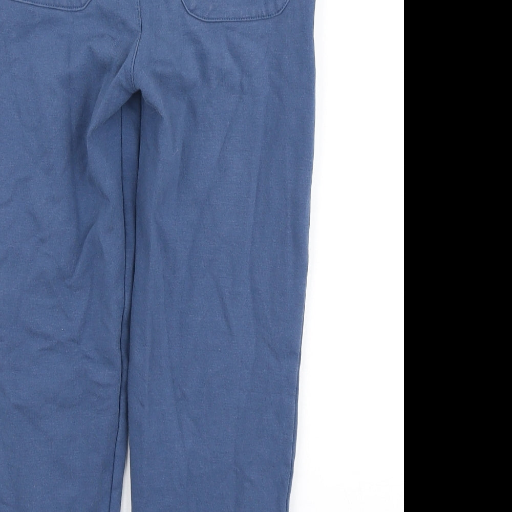 Mitch & Son Boys Blue Cotton Jogger Trousers Size 6 Years Regular Drawstring