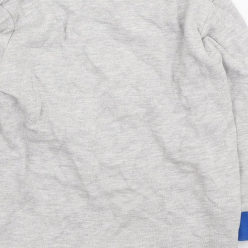 Jeff & Co Boys Grey Cotton Basic T-Shirt Size 12-18 Months Round Neck - I'm a Dinosaur