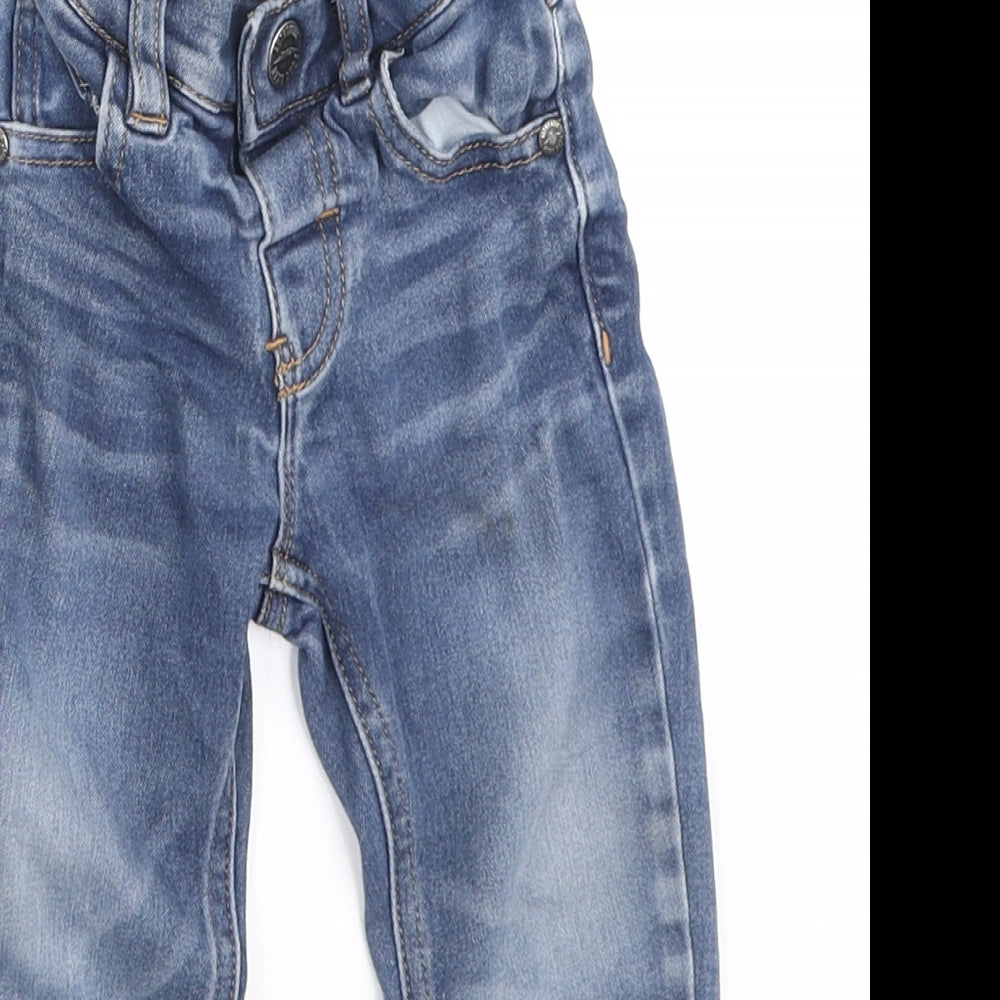 NEXT Boys Blue Polyester Jeans Size 12-18 Months Button