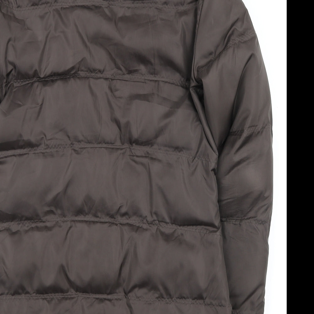 Betty Kay Womens Brown Puffer Jacket Coat Size S Zip