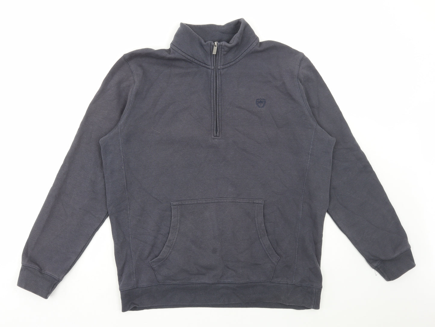 Matalan Mens Grey Cotton Pullover Sweatshirt Size L
