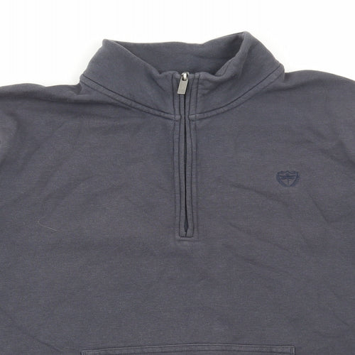 Matalan Mens Grey Cotton Pullover Sweatshirt Size L