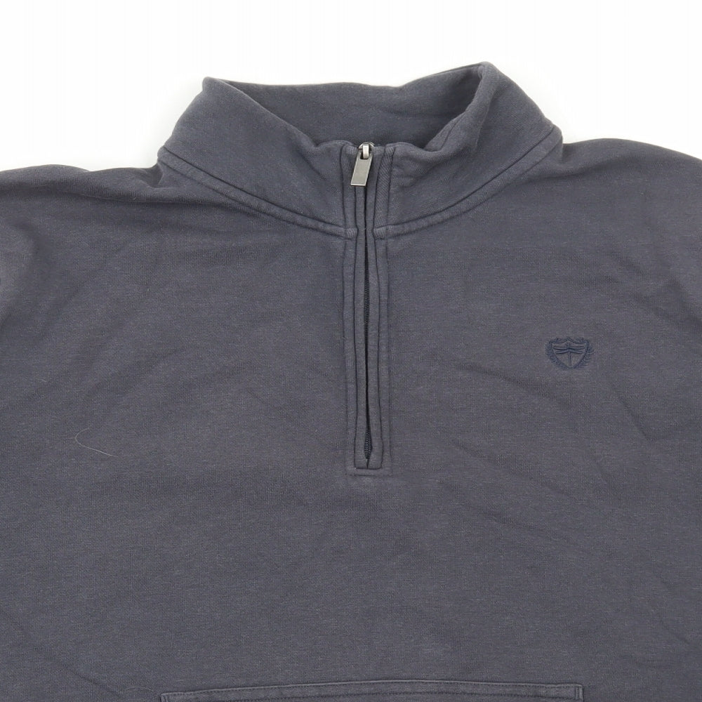 Matalan Mens Grey Cotton Pullover Sweatshirt Size L