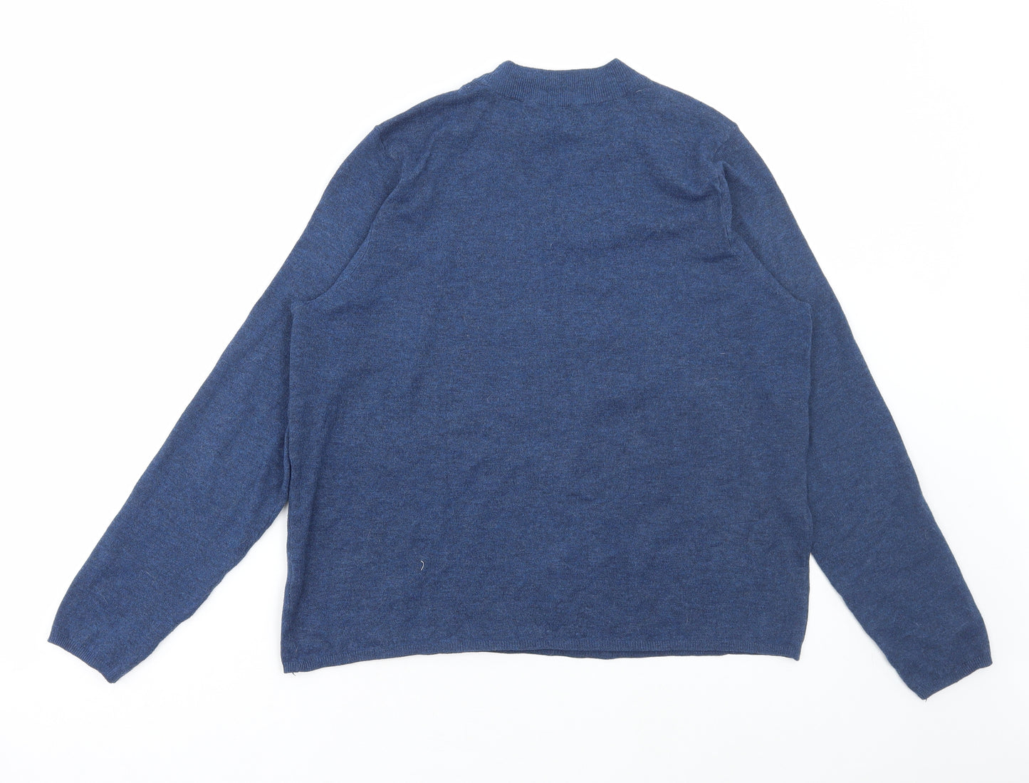 Primark Womens Blue High Neck Polyester Pullover Jumper Size L