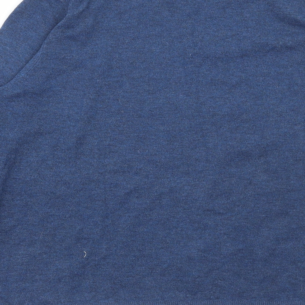 Primark Womens Blue High Neck Polyester Pullover Jumper Size L