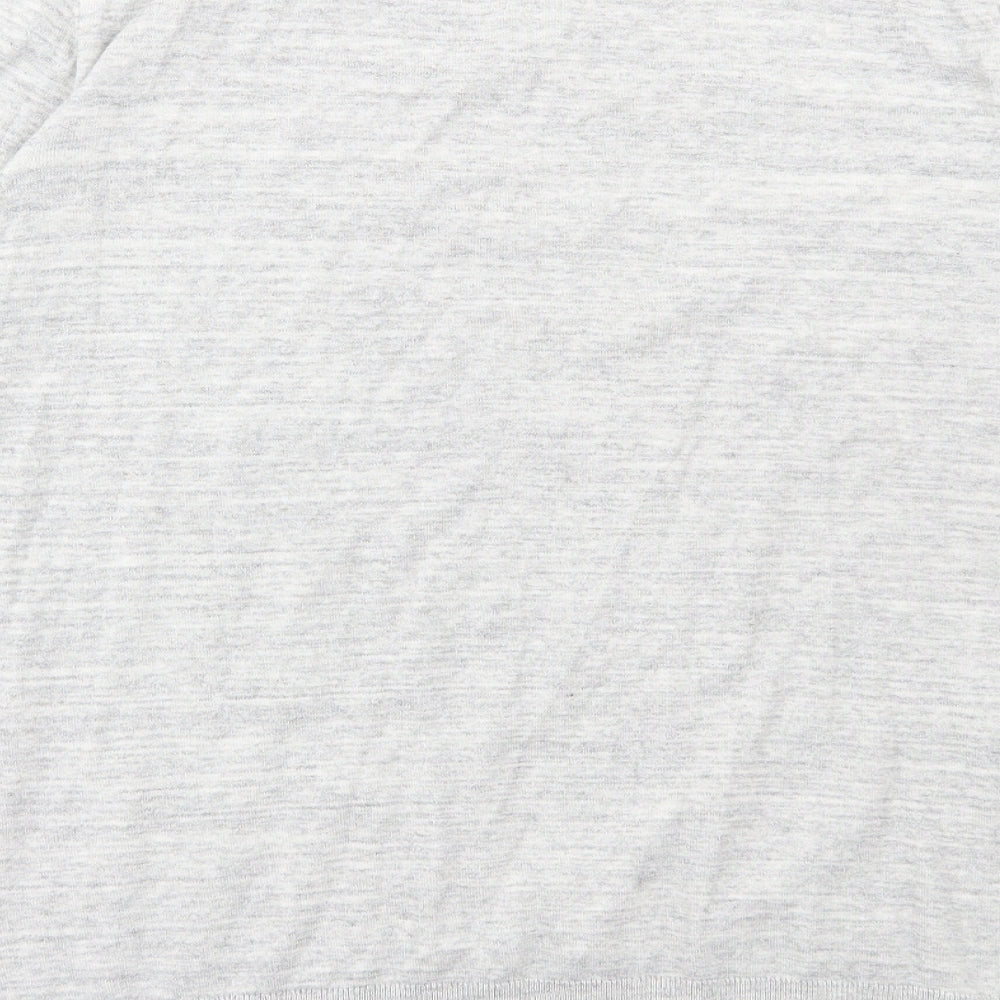 NEXT Mens Grey V-Neck Cotton Pullover Jumper Size L