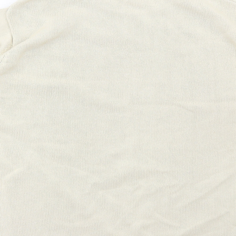 Berkertex Womens Beige Cotton Basic T-Shirt Size 18 Round Neck