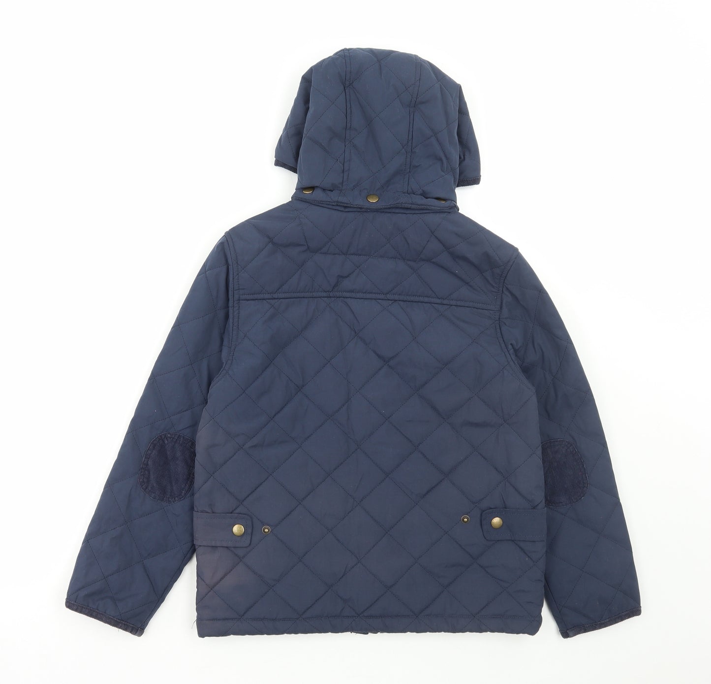 Peter Storm Girls Blue Parka Coat Size 9-10 Years Zip