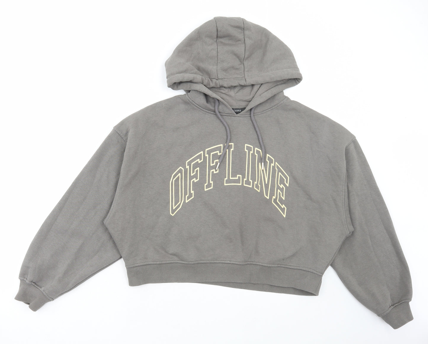 Primark Womens Green Cotton Pullover Hoodie Size S Pullover - Offline