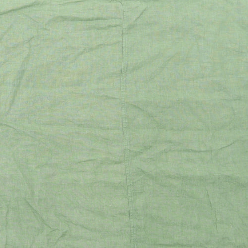 Carolyn Donnelly Womens Green Linen Basic T-Shirt Size XL Round Neck