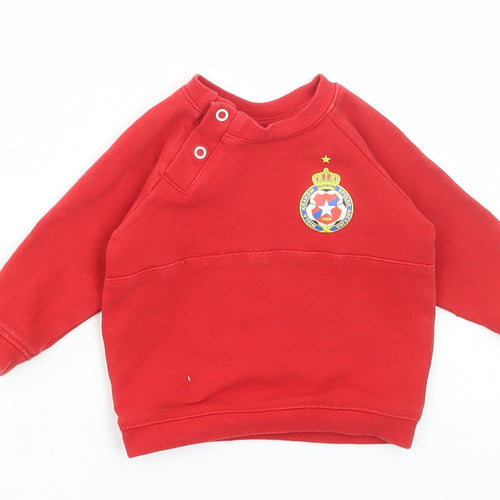Krakow Baby Red Polyester Pullover Jumper Size 6-9 Months Snap - Krakow FC