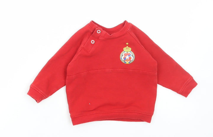 Krakow Baby Red Polyester Pullover Jumper Size 6-9 Months Snap - Krakow FC