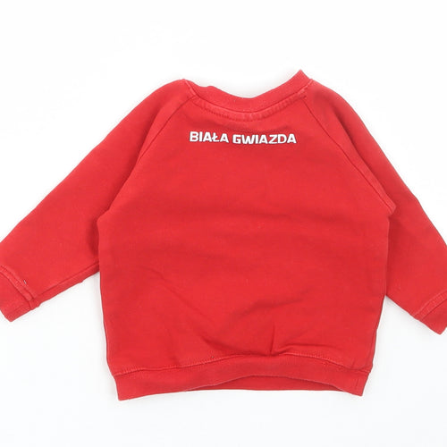 Krakow Baby Red Polyester Pullover Jumper Size 6-9 Months Snap - Krakow FC