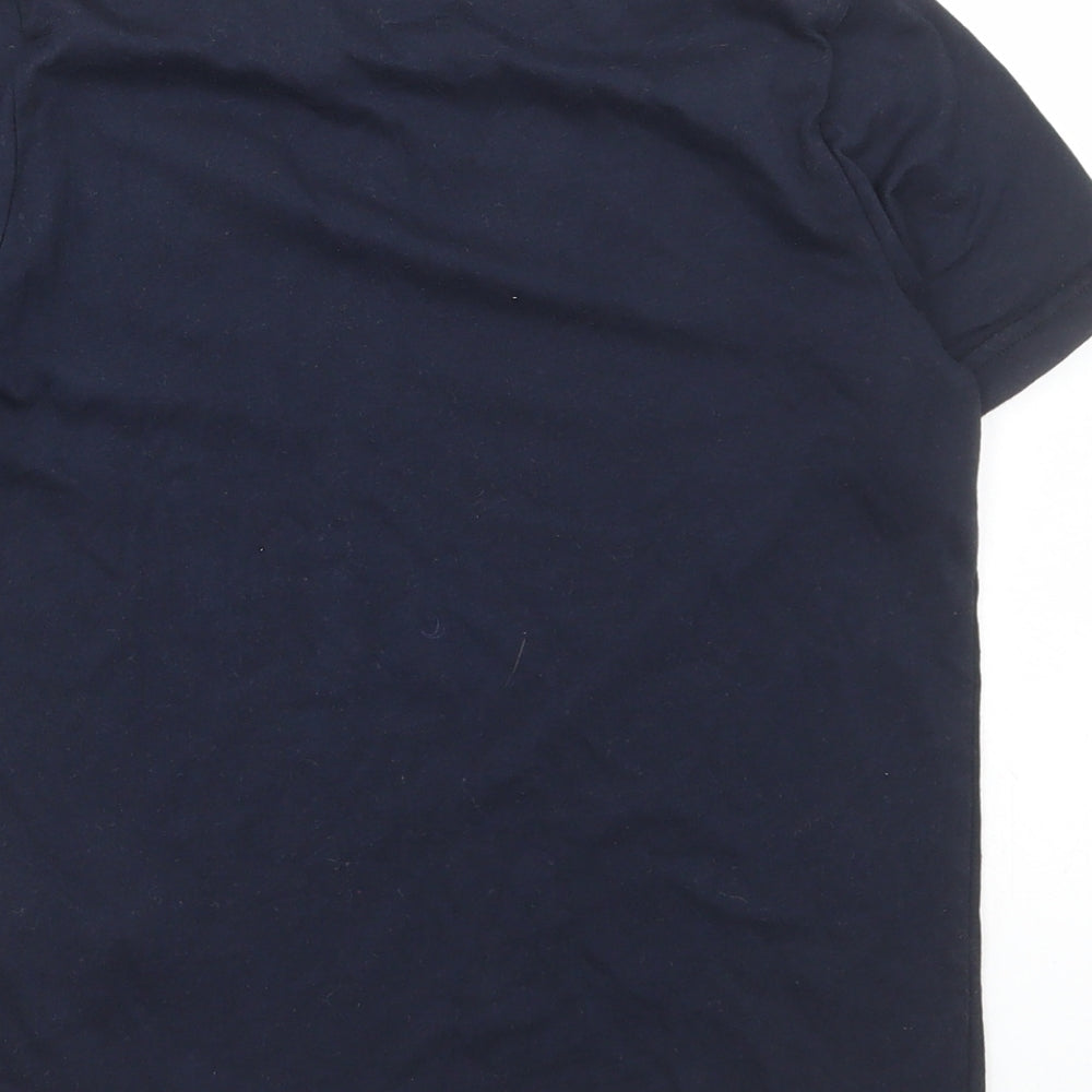 Abercrombie & Fitch Boys Blue Cotton Basic T-Shirt Size 7-8 Years Round Neck Pullover