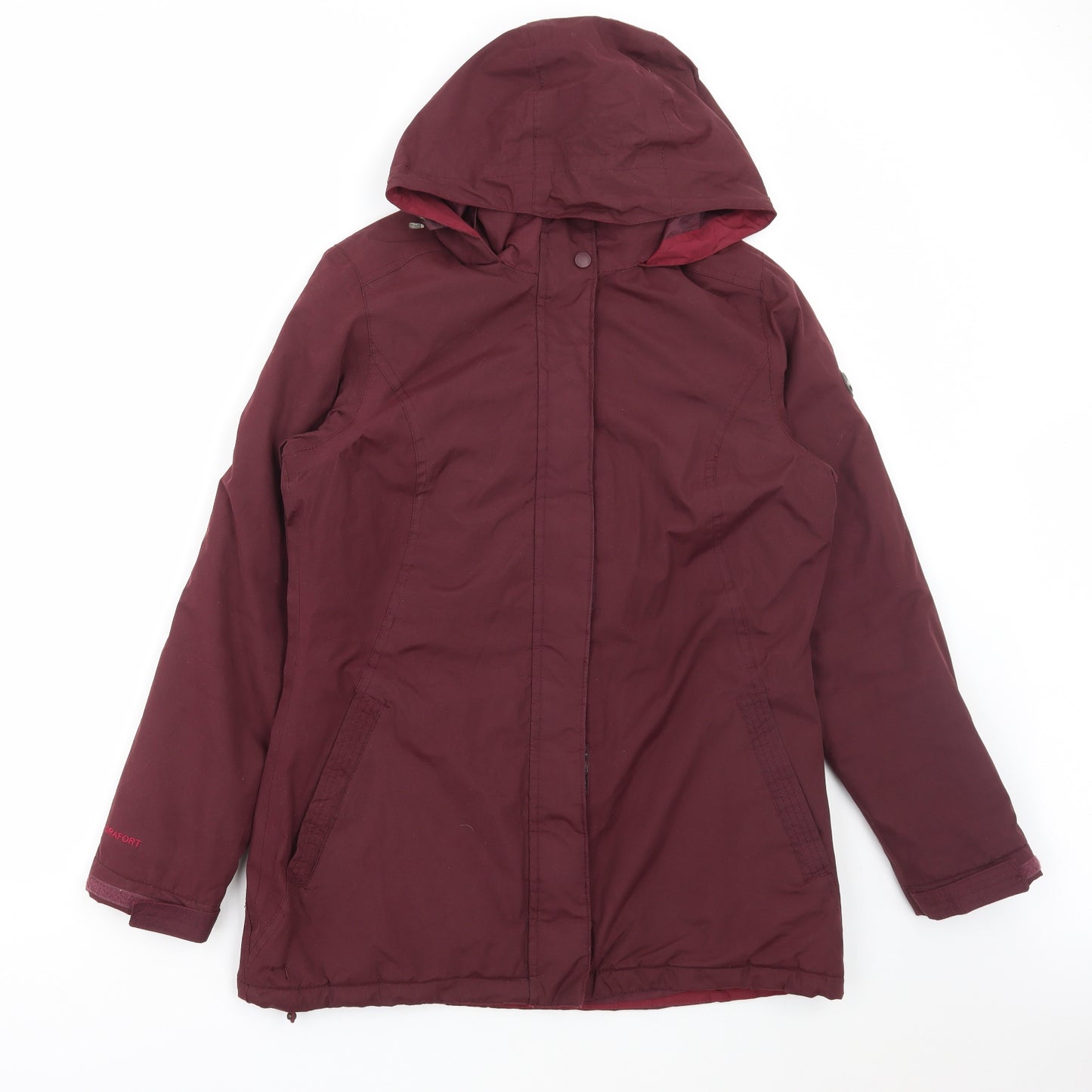 Regatta Womens Red Parka Coat Size 12 Zip