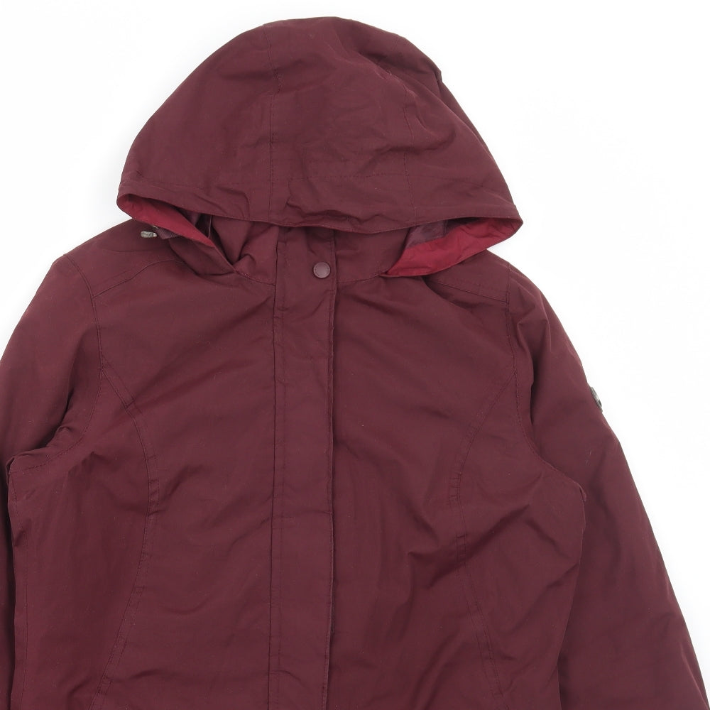 Regatta Womens Red Parka Coat Size 12 Zip