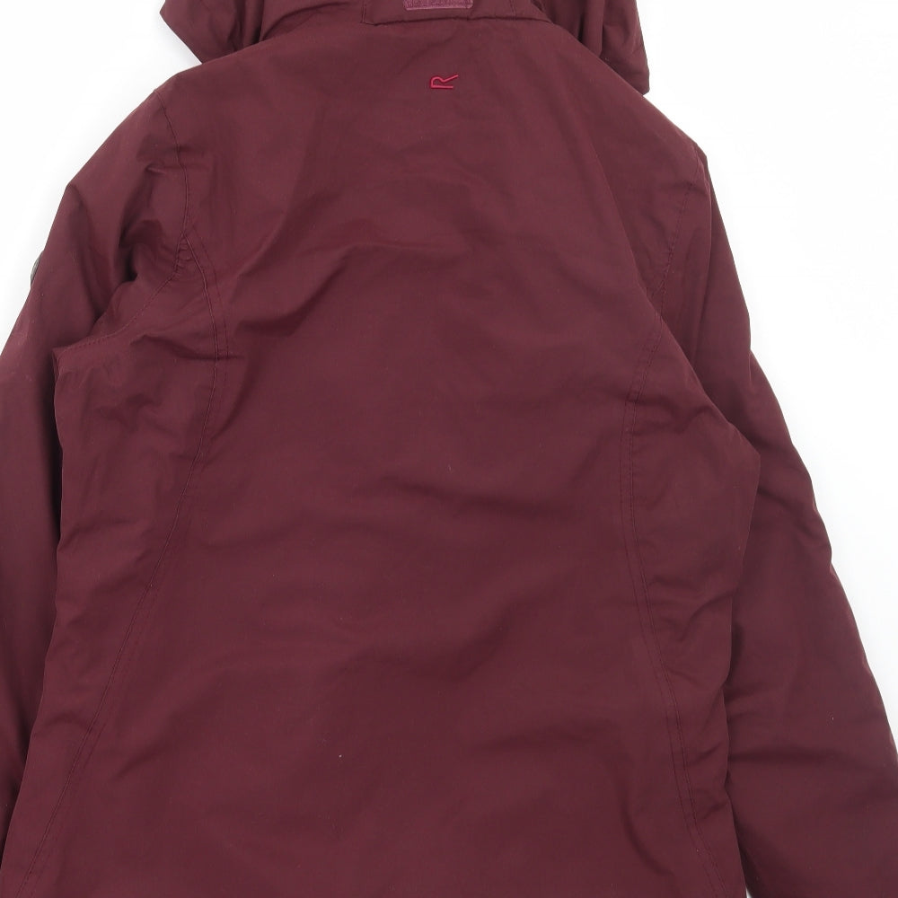 Regatta Womens Red Parka Coat Size 12 Zip