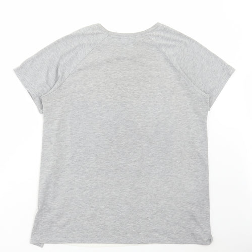 Primark Womens Grey Polyester Basic T-Shirt Size 14 Round Neck - Manhattan Broadway