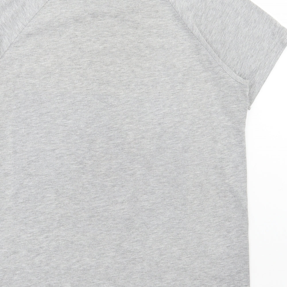 Primark Womens Grey Polyester Basic T-Shirt Size 14 Round Neck - Manhattan Broadway