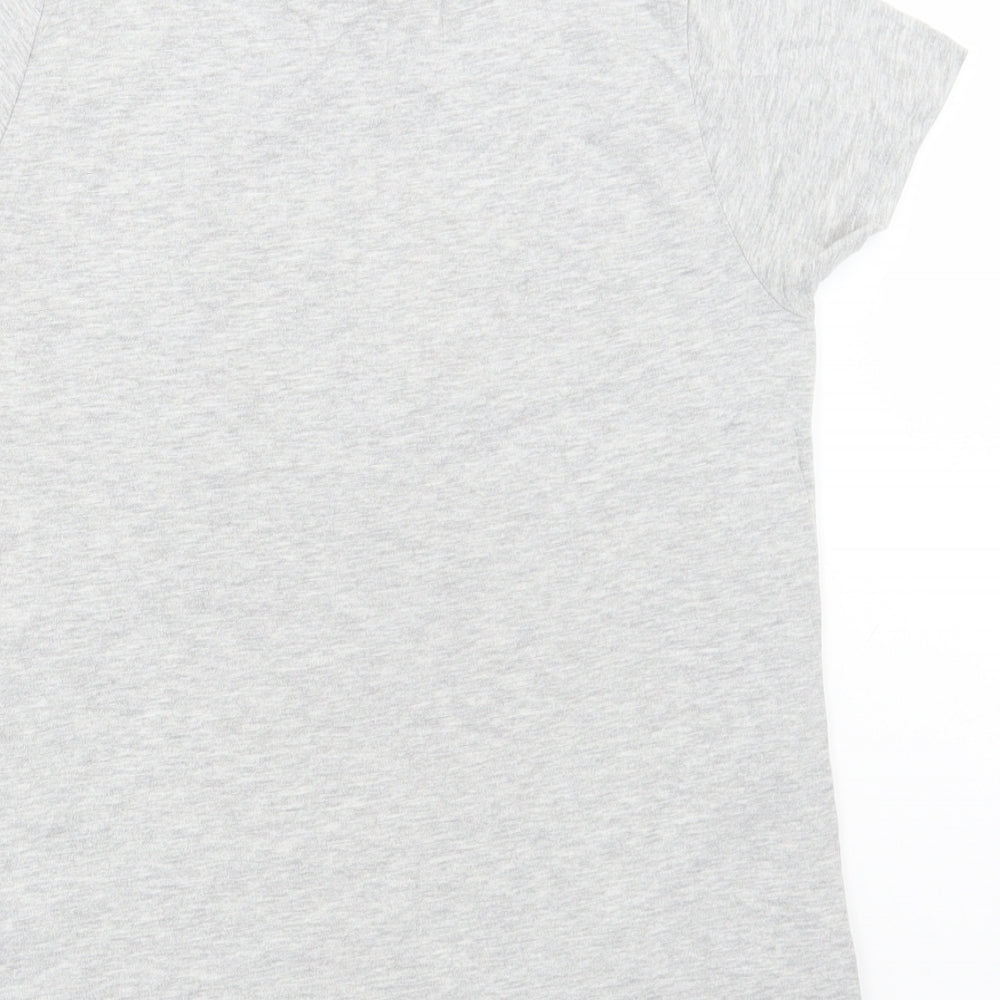 Primark Womens Grey Polyester Basic T-Shirt Size 14 Round Neck - Friends Central Perk