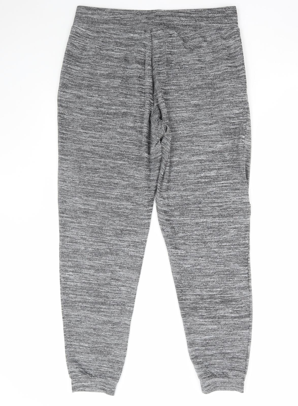 George Womens Grey Polyester Jogger Trousers Size 16 L29 in Regular Drawstring
