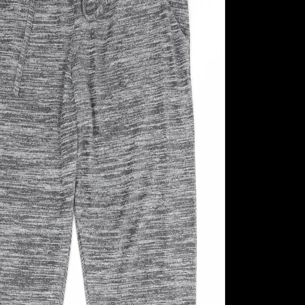 George Womens Grey Polyester Jogger Trousers Size 16 L29 in Regular Drawstring