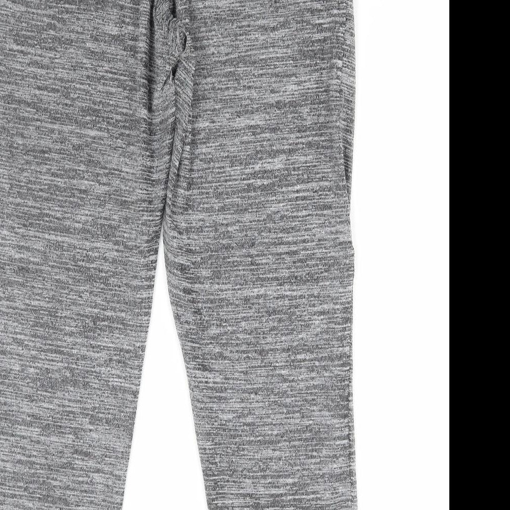George Womens Grey Polyester Jogger Trousers Size 16 L29 in Regular Drawstring